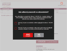 Tablet Screenshot of kardiologickarevue.cz